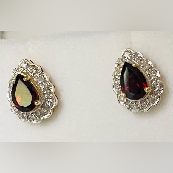 Garnet Diamond set in 14k - Picture 3 of 11